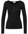Geripptes Langarmshirt