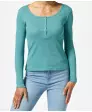 Geribbeld shirt met lange mouwen