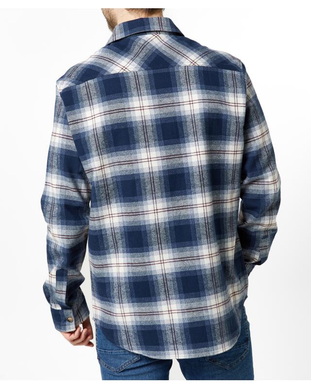 Chemise en flanelle à carreaux homme, bleu/rouge (KiK Kariertes Flanellhemd (blau/rot)) — KiK, produit allemand authentique au Maroc
