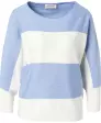 Sweter z cienkiej dzianiny w paski