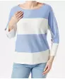 Sweter z cienkiej dzianiny w paski