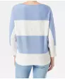 Sweter z cienkiej dzianiny w paski