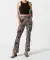 Flared broek met luipaardprint luipaardprint