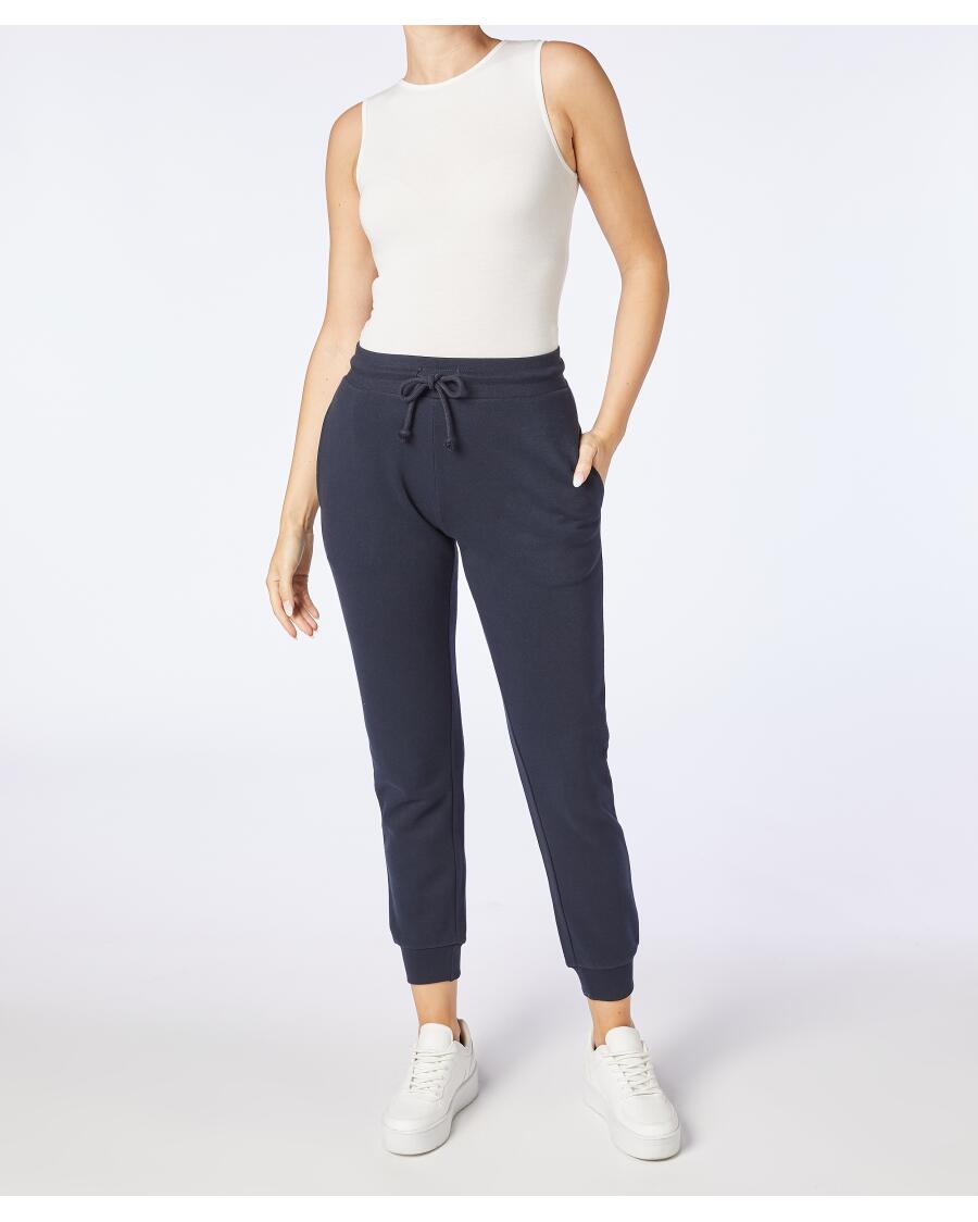 Joggingbroek uni donkerblauw