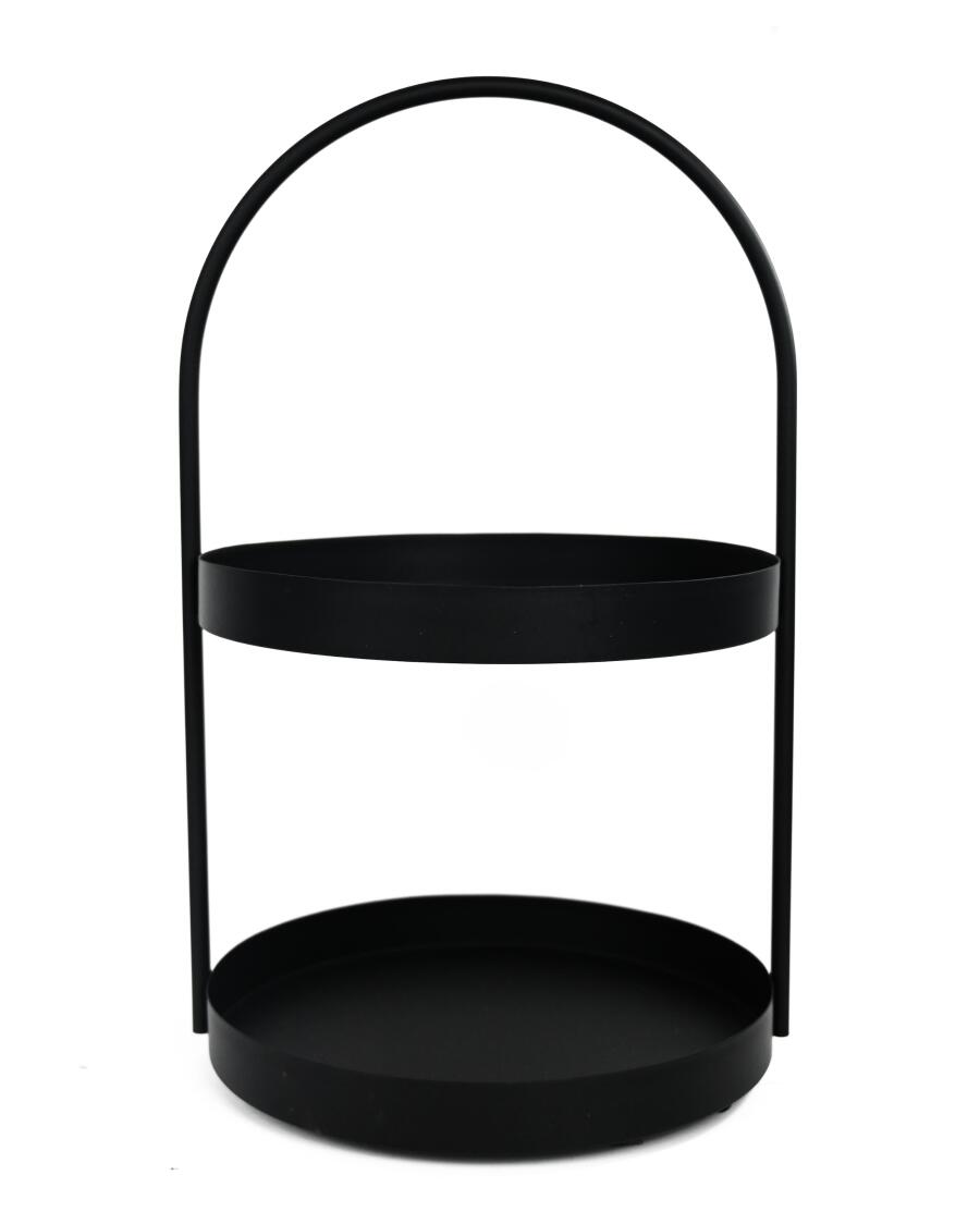 Zwarte decoratieve etagère zwart