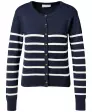 Strickjacke mit Streifen