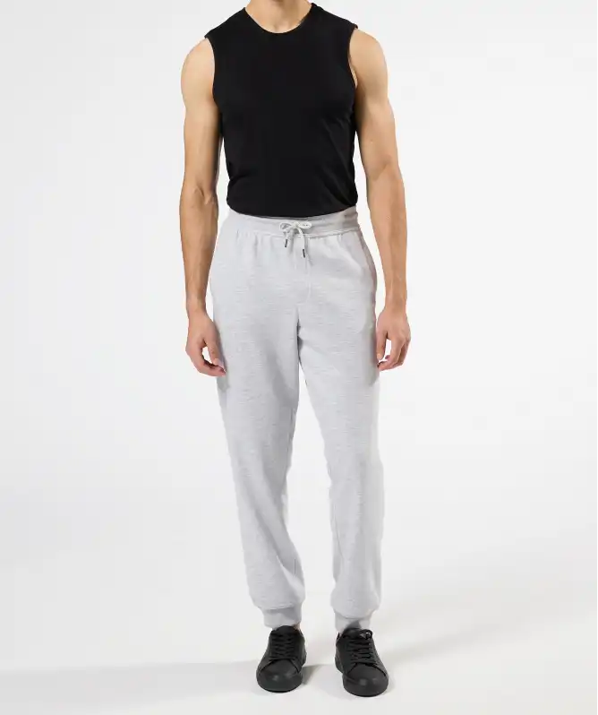 Joggingbroek met geribbelde boorden