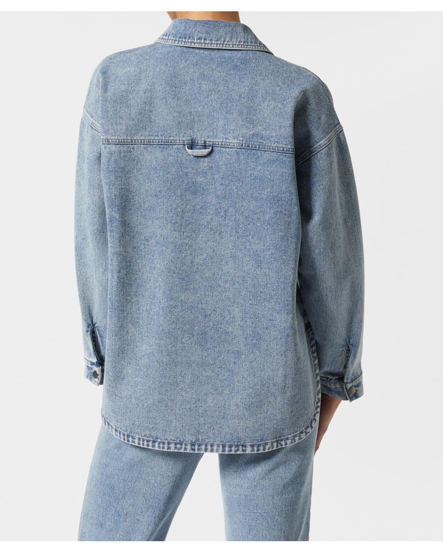 Kurtka jeansowa oversize Janina, zapięcie na guziki