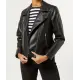 Kunstlederjacke im Biker-Stil