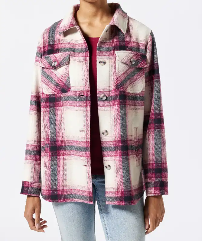 Karierte Flanelljacke