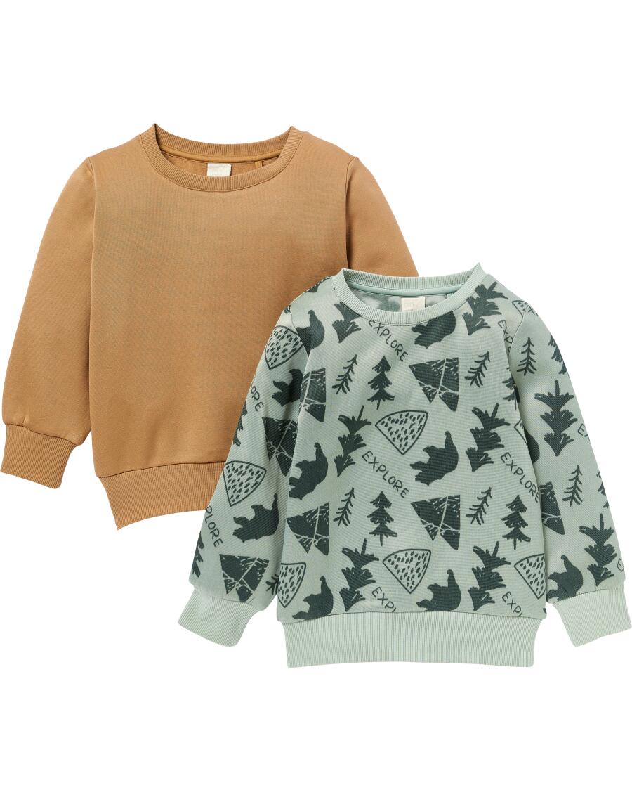 Sweatshirts braun/grün