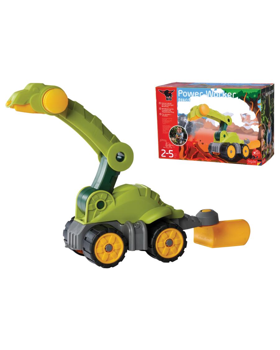 Big Power Worker Mini Dino Diplodocus zielony/żółty