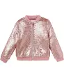 Rosa Paillettenjacke