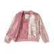 Rosa Paillettenjacke