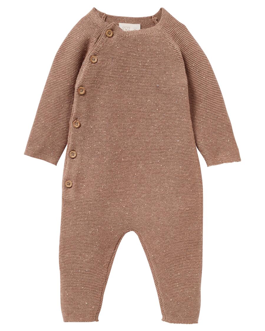 Newborn Strickstrampler Beige