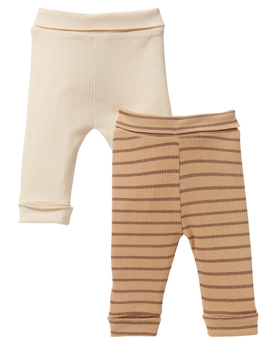 Baby žebrované kalhoty přírodní bílá