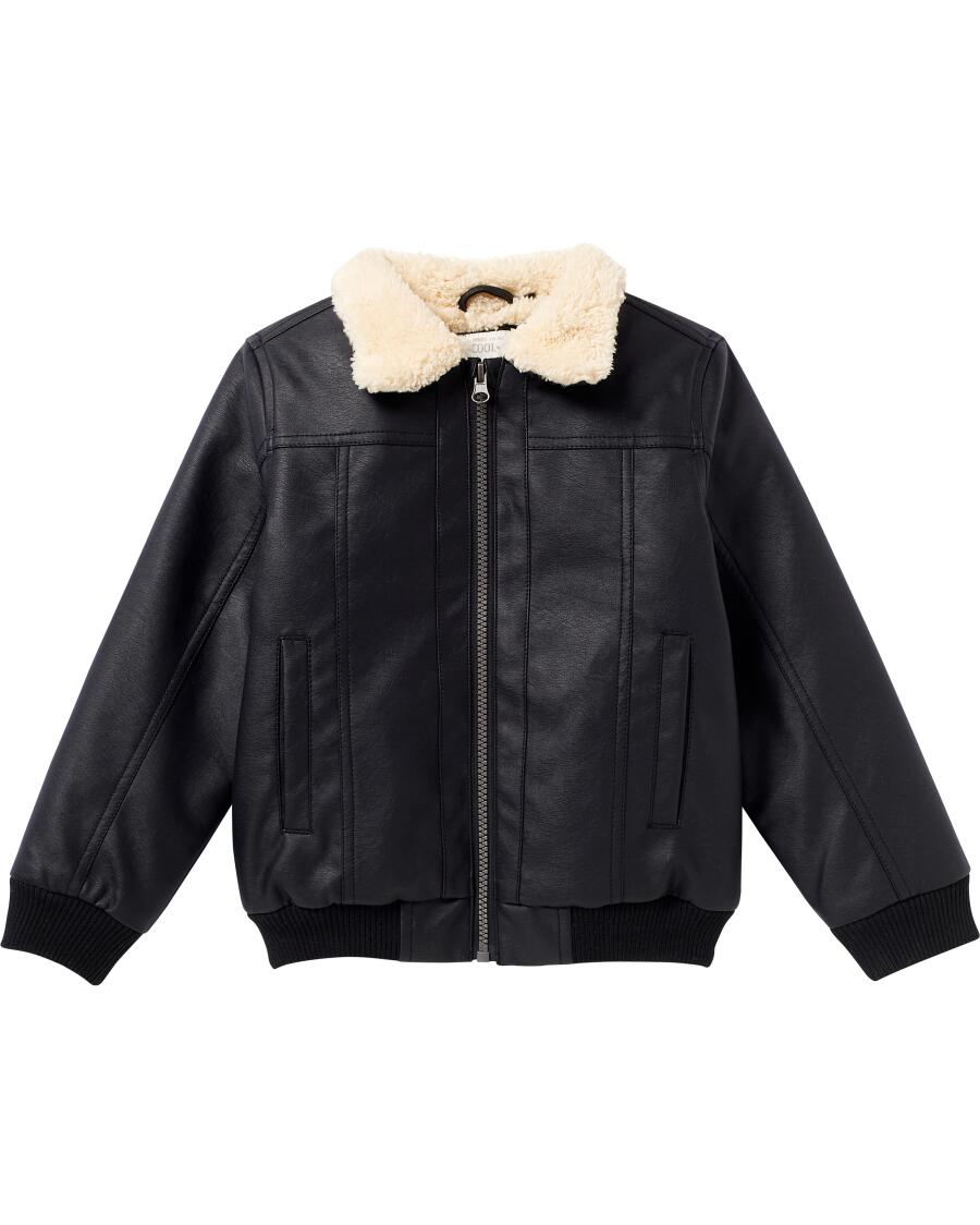Jacke mit PU-Beschichtung schwarz
