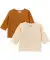 Newborn Wickelshirts naturfarben