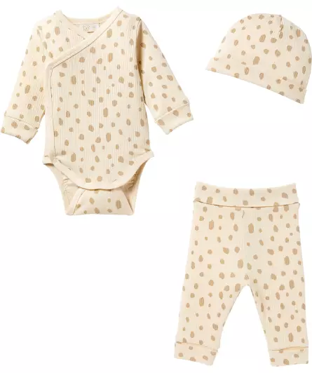 Newborn Mütze + Wickelbody + Hose