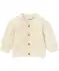 Newborn Strickjacke mit Zopfmuster offwhite