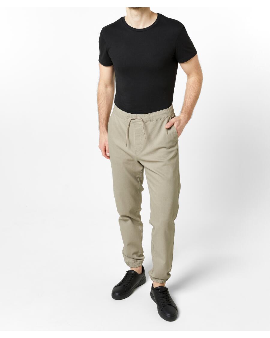 Twillhose mit Tunnelzug naturfarben