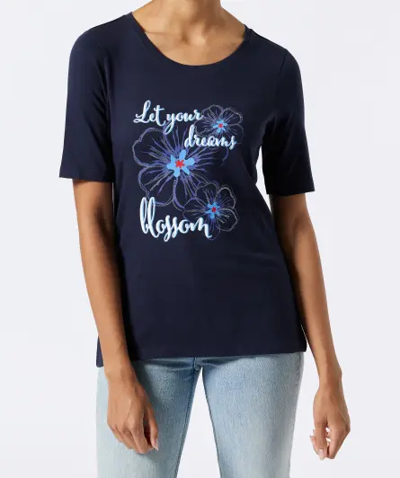 T-Shirt mit Pailletten