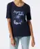 T-Shirt mit Pailletten dunkelblau
