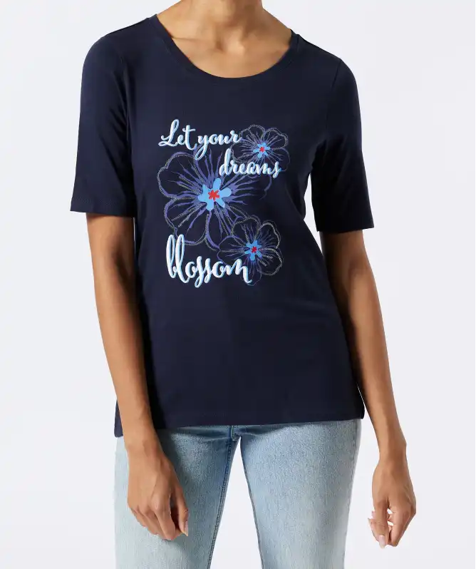 T-Shirt mit Pailletten