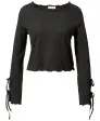 Strukturiertes Langarmshirt