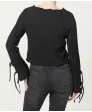 Strukturiertes Langarmshirt