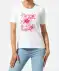 T-Shirt mit Pailletten weiß