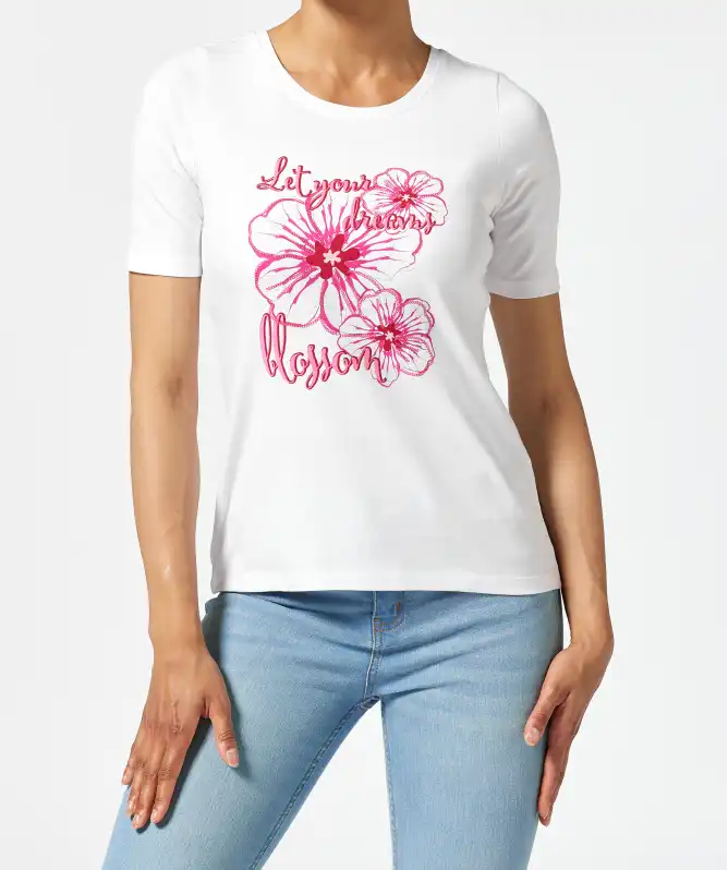T-Shirt mit Pailletten