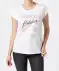 T-Shirt mit Frontprint weiß