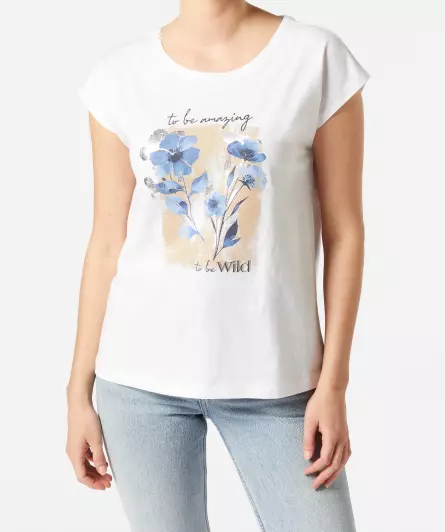 T-Shirt mit Blumenprint