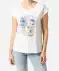 T-Shirt mit Blumenprint weiß