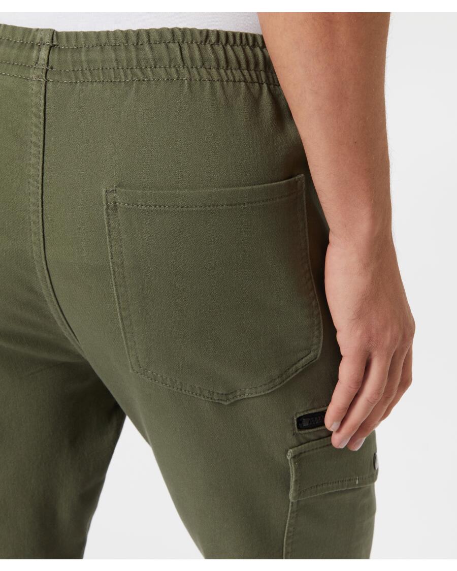 Spodnie cargo w kolorze khaki Identic, elastyczny pas