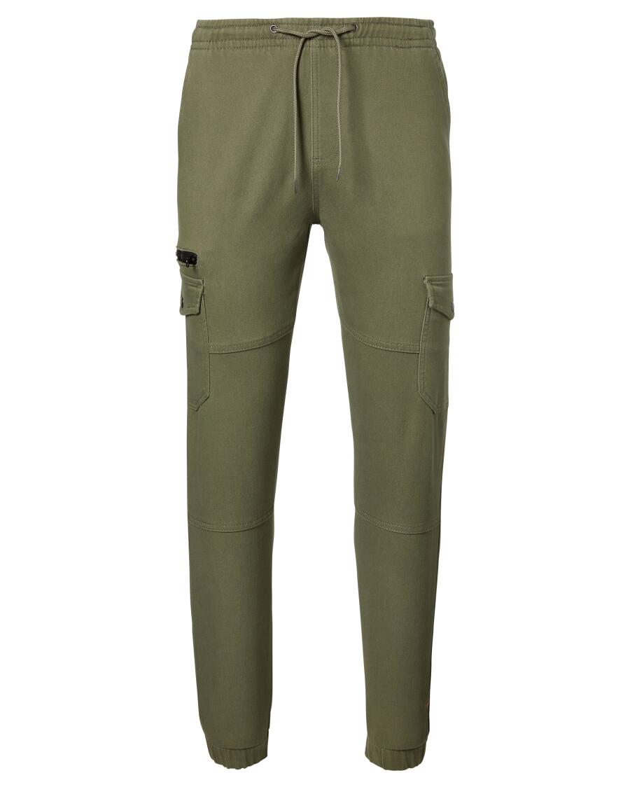 Spodnie cargo w kolorze khaki Identic, elastyczny pas