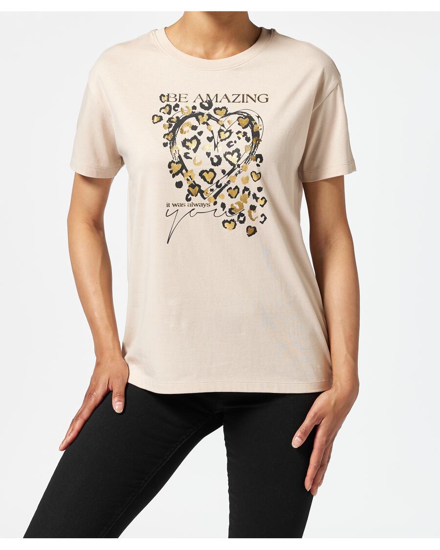 Oversize T-Shirt hellbraun