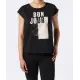 T-Shirt mit schimmerndem Print