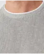 Pletený svetr ve dvouvrstvém vzhledu