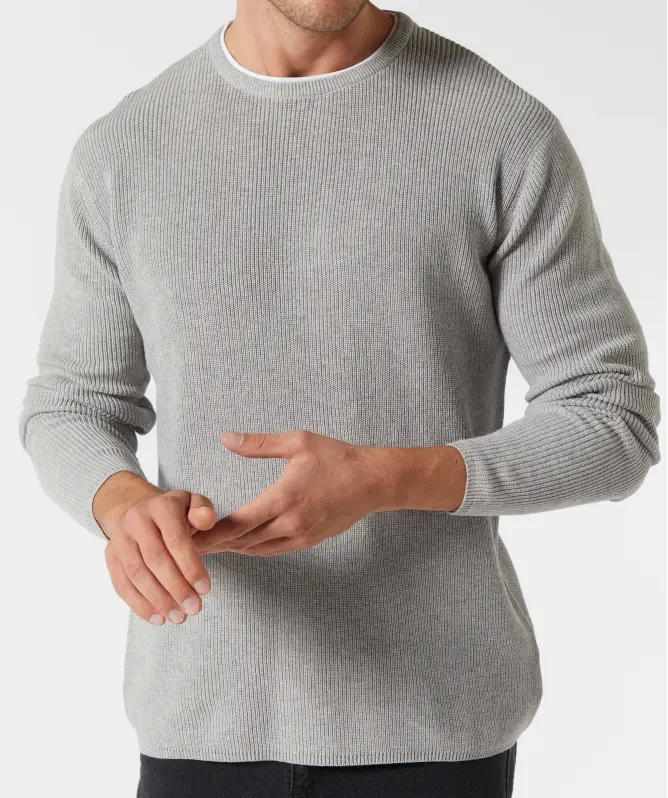 Strickpullover in Doppellagenoptik