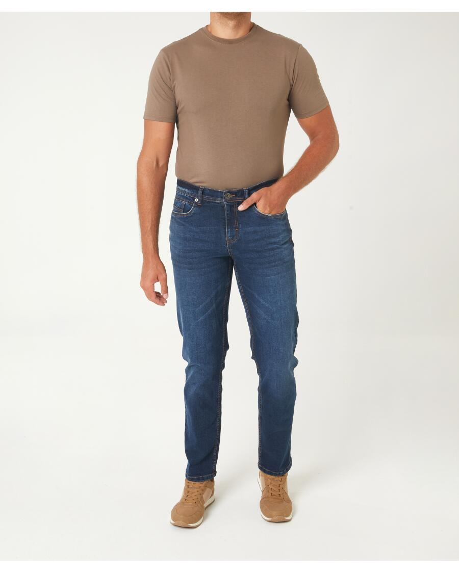 Basis jeans donker denimblauw