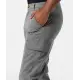 Graue Cargo-Jeans