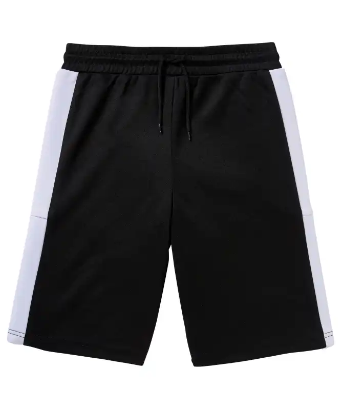 Sportshort met knopen aan de zijkant