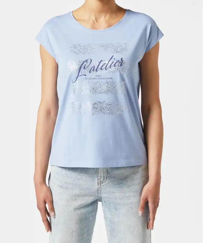 T-Shirt mit Fledermausärmeln