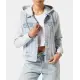 Jeansjacke mit Ärmeln aus Sweatstoff