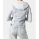 Jeansjacke mit Ärmeln aus Sweatstoff
