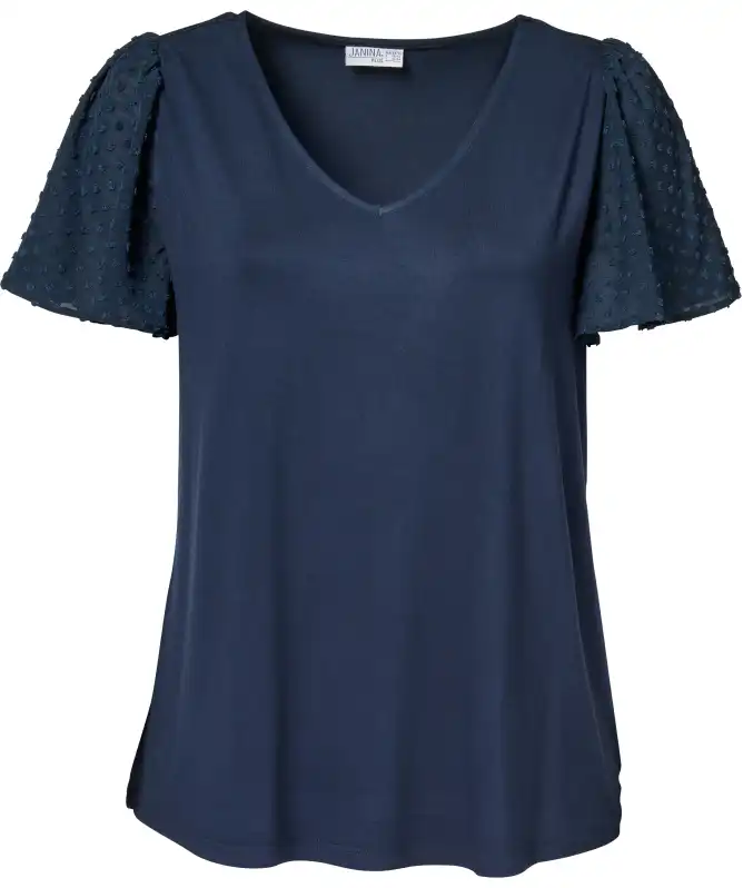 T-Shirt mit Rüschenärmeln