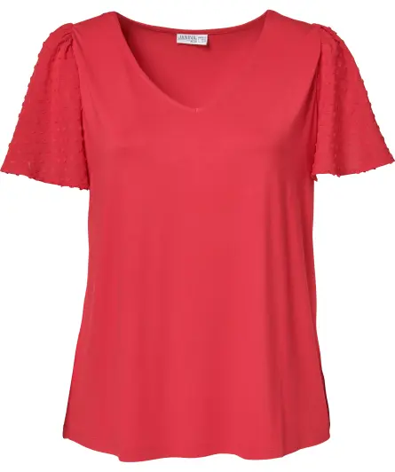 T-Shirt mit Rüschenärmeln
