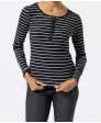 Gestreiftes Langarmshirt
